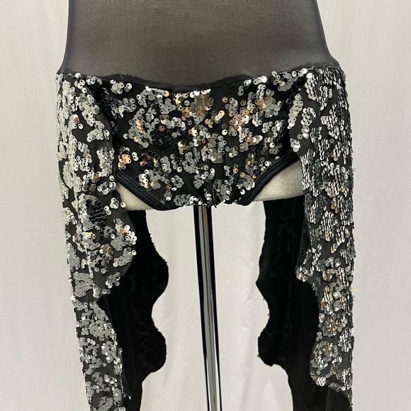 A Wish Come true silver black dance mesh costume S - Picture 14 of 16
